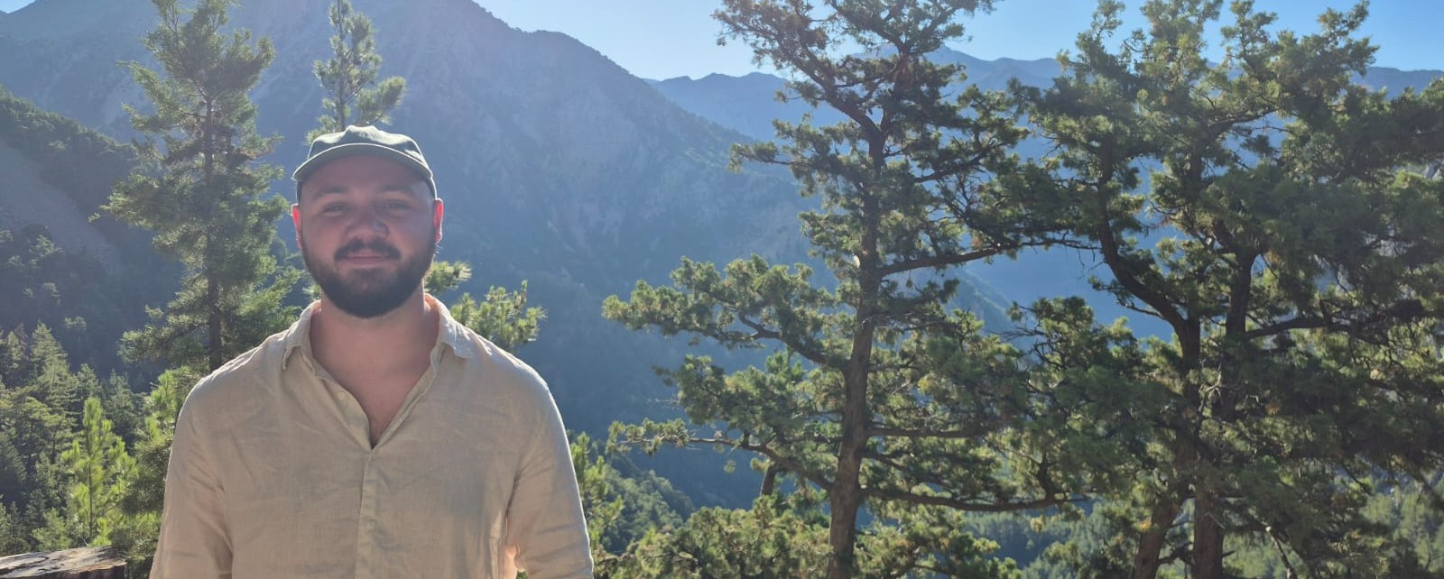 Felix at the top of the Samaria gorge in Crete
